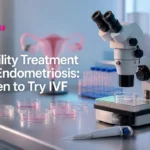 IVF lab setup illustrating When to Try IVF for endometriosis-related fertility treatment.